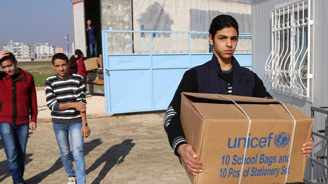 Suriyeli çocuklara eğitim desteği