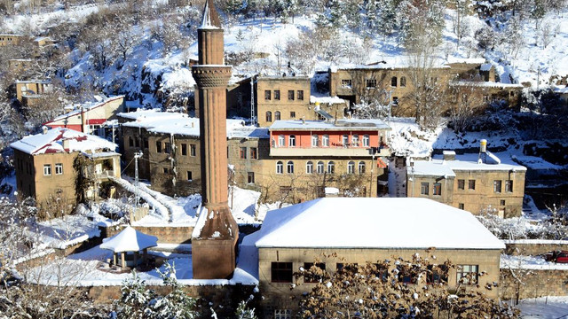 Tarihi kentte kış güzelliği