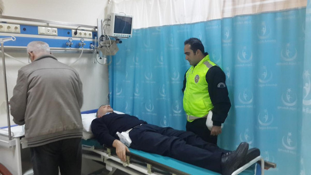 Tekirdağ'da şüphelinin kullandığı otomobil polise çarptı