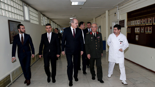 Kurtulmus GATA'da tedavi goren ustegmeni ziyaret etti