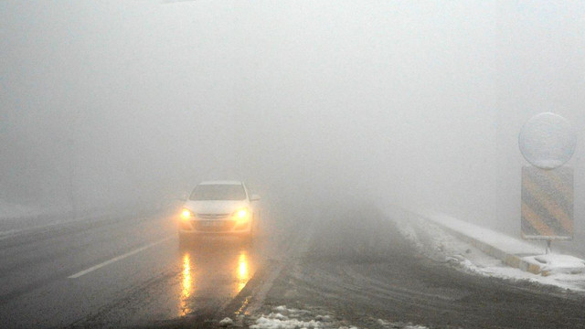 Bolu Dağı'nda yoğun sis