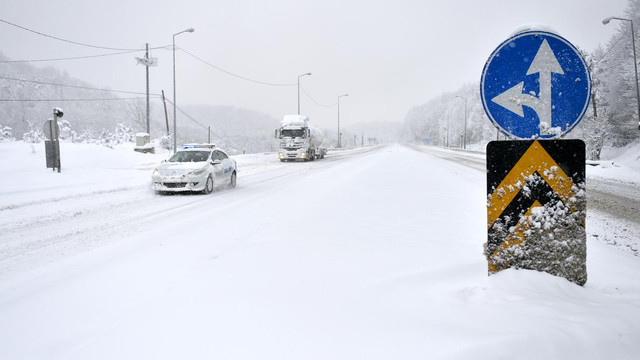 Düzce'de kar yağışı