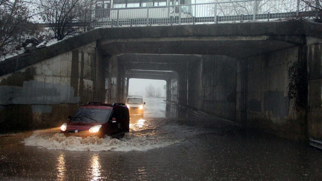 Edirne'de şiddetli yağış