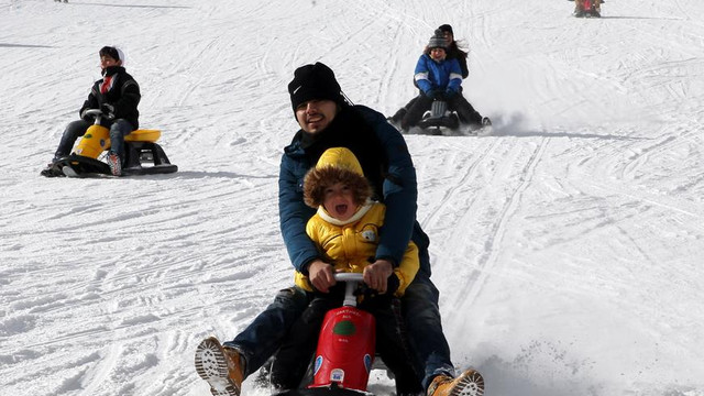 Erciyes'te hafta sonu yoğunluğu