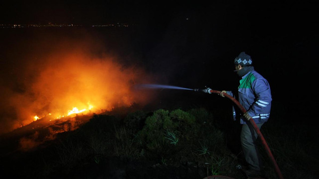 Fethiye'de maki yangını