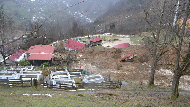 Giresun'da heyelan