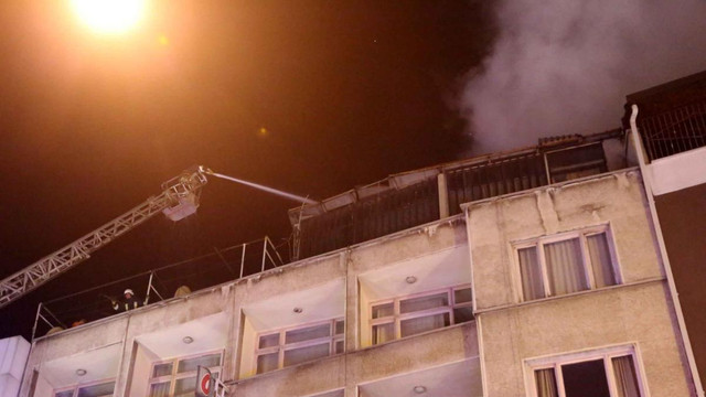 Isparta'da otel yangını