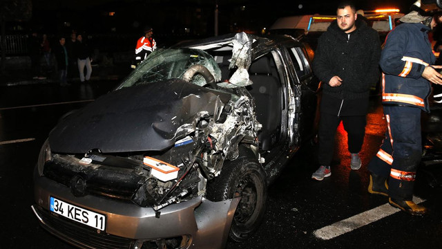 İstanbul'da trafik kazası: 2 yaralı