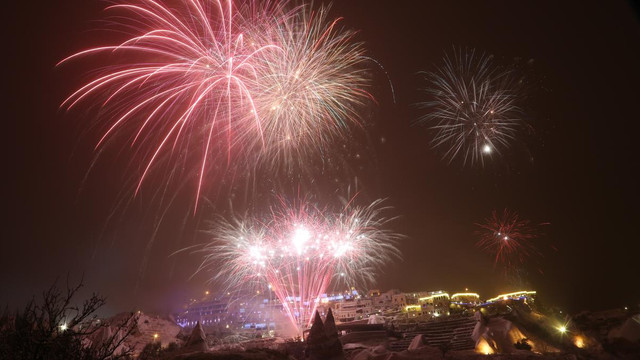 Kapadokya'da yeni yıl sevinci