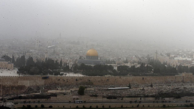 Kudüs'te kum fırtınası