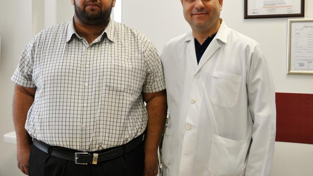 Midesini küçülttü 70 günde 60 kilo verdi