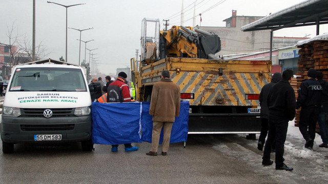 Samsun'da vincin altında kalan kişi öldü