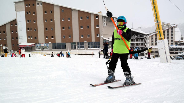 Uludağ'da hafta sonu yoğunluğu