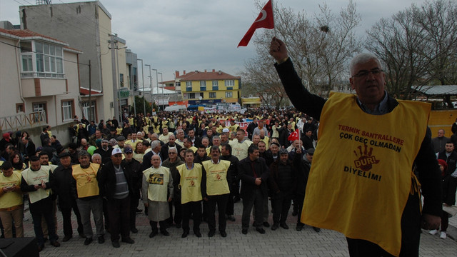 Ergene'de ''Kömürlü Termik Santrale Hayır'' mitingi