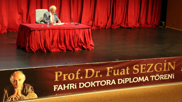 Fuat Sezgin'e fahri doktora