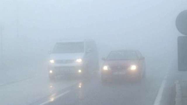 Bolu Dağında kendini gösteren sis trafiği olumsuz etkiledi