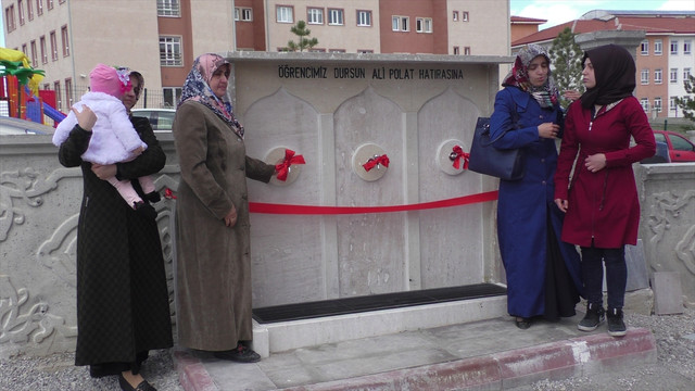 Lise öğrencileri ölen arkadaşları için çeşme yaptırdı