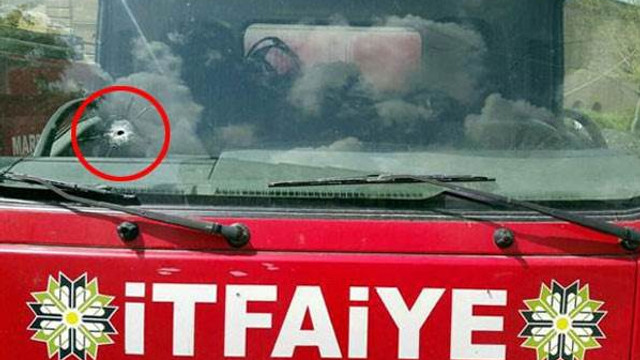 Görev başındaki itfaiye erleri PKKnın saldırısına uğradı