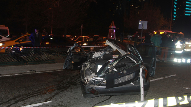 Şişli'de trafik kazası: 1 ölü, 2 yaralı