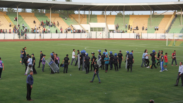 Adıyaman'da amatör maçta arbede