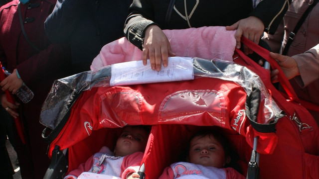Amasya'daki maden işçilerinin protestosu