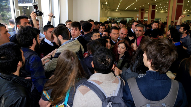 Anadolu Üniversitesi yerleşkesinde arbede