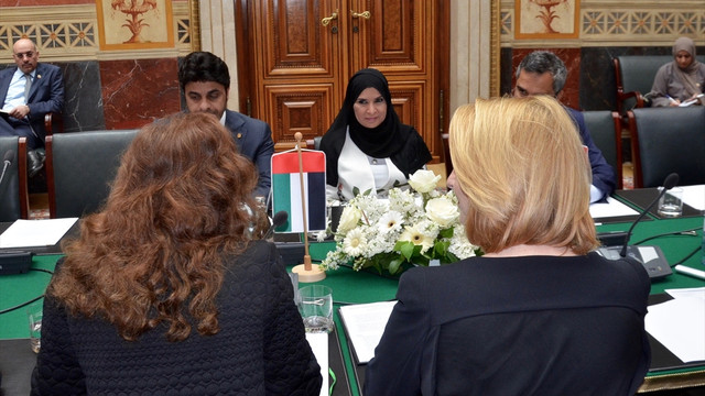 Arap dünyasının ilk kadın Meclis Başkanı, Viyana'da