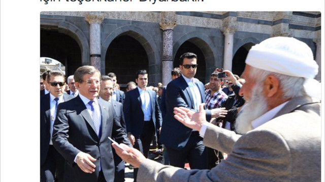 Başbakan Davutoğlu'ndan Diyarbakırlılara teşekkür