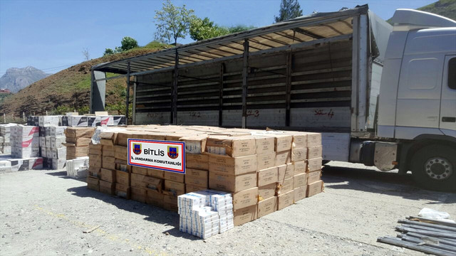 Bitlis'te kaçak sigara operasyonu