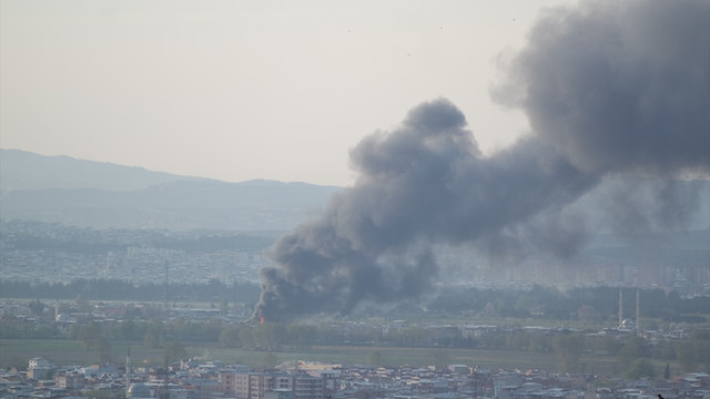 Bursa'da yangın