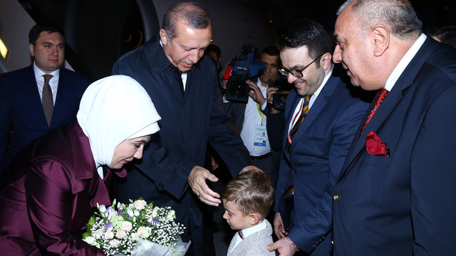 Cumhurbaşkanı Erdoğan Azerbaycan'a geldi