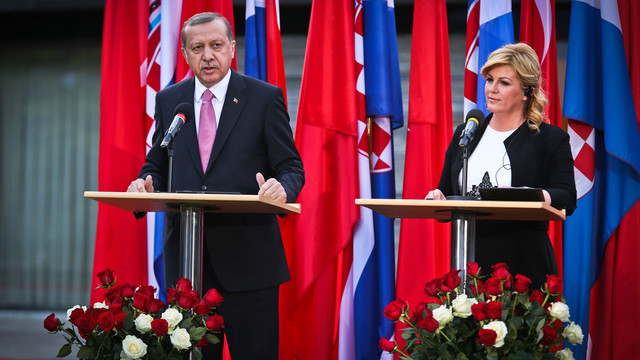 Erdoğan-Kitarovic ortak basın toplantısı