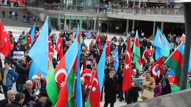 Ermenistan Stockholmde protesto edildi