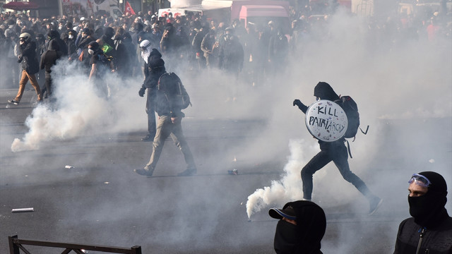 Fransa'daki çalışma yasası protestosu