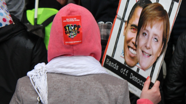 Hannover'de TTIP protestosu