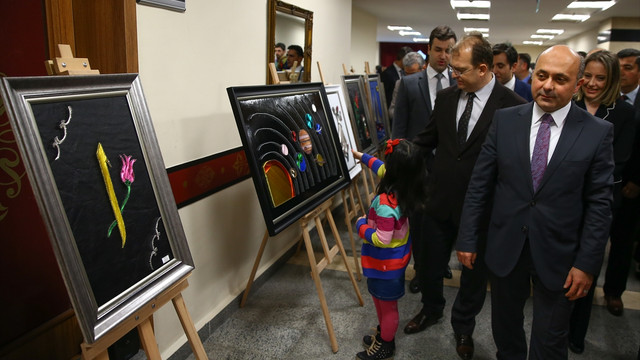 Hükümlülerden filografi sergisi