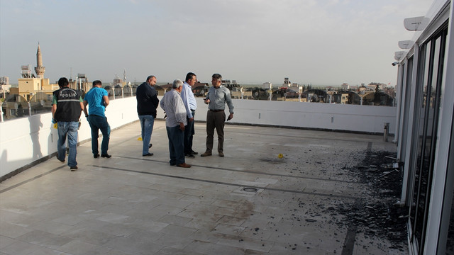 Kilis'te bir otelin çatısında patlama meydana geldi