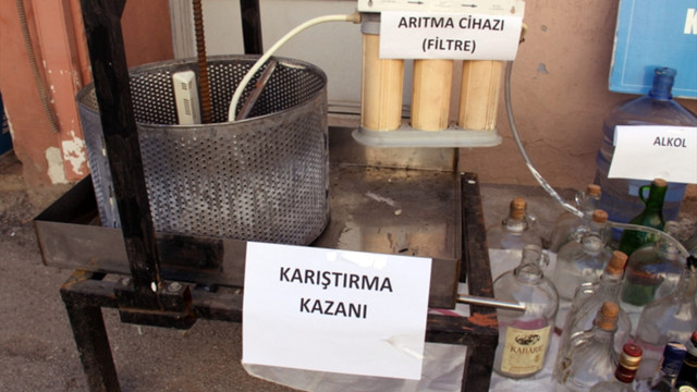 Kocaeli'de sahte içki operasyonu