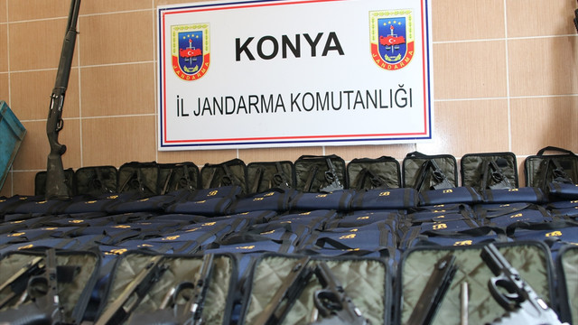 Konya'da kaçak silah operasyonu