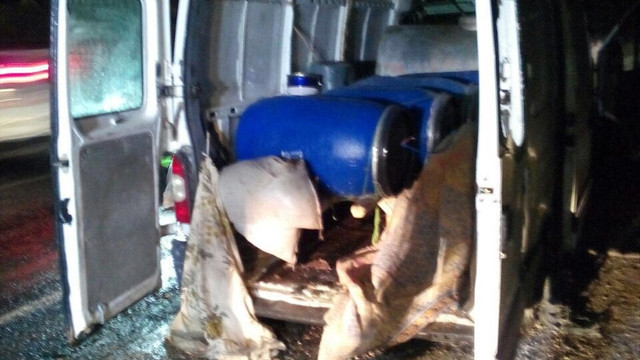 Mardin'de patlayıcı yüklü minibüsün ele geçirilmesi