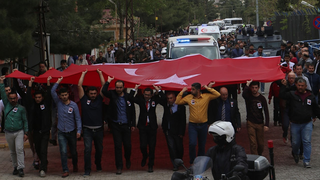 Mardin'de şehit Emniyet Amiri Sakarya için tören