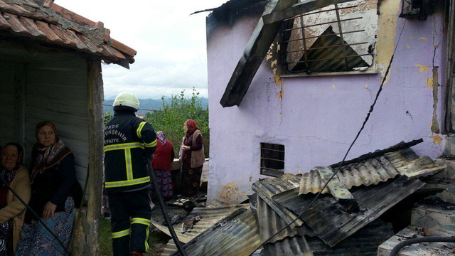 Ordu'da ev yangını