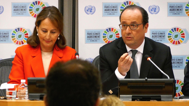 Paris İklim Anlaşması'nın imza töreni