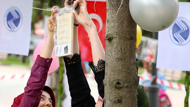 Sakarya'da ağaçlar kitap açtı