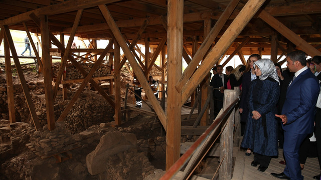Sare Davutoğlu, Göbeklitepe'yi ziyaret etti