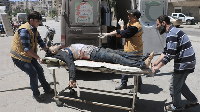 Suriye rejimi Halepi bombaladı: 11 ölü 35 yaralı