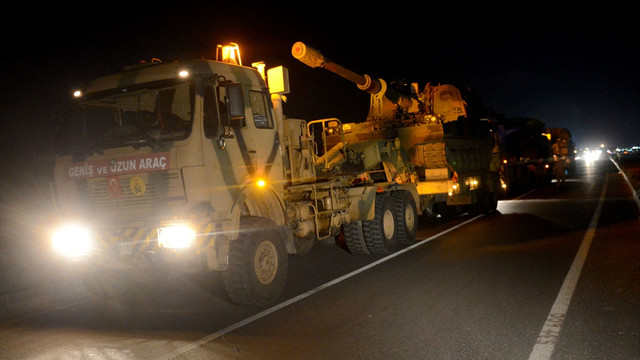 Suriye sınırına askeri sevkiyat devam ediyor