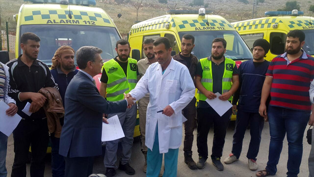 Suriye'ye ambulans yardımı