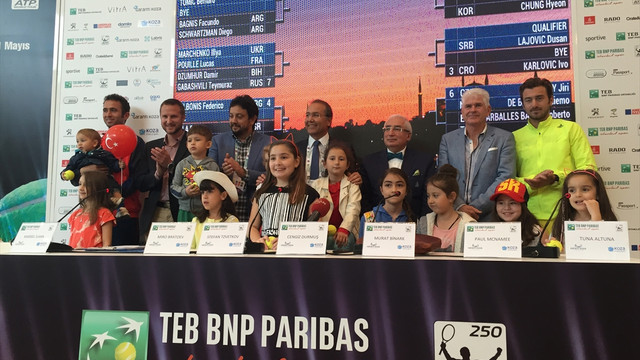 TEB BNP Paribas İstanbul Open'da kura çekimi yapıldı