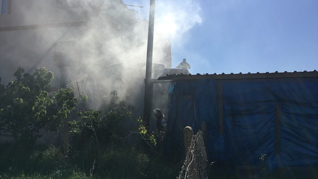 Tekirdağ'da tekstil atölyesinde yangın